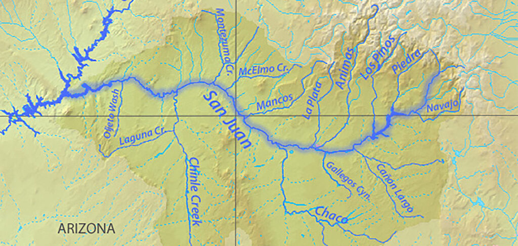 San Juan River map
