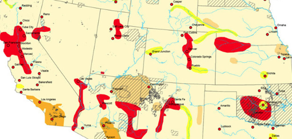 Tribal Water map