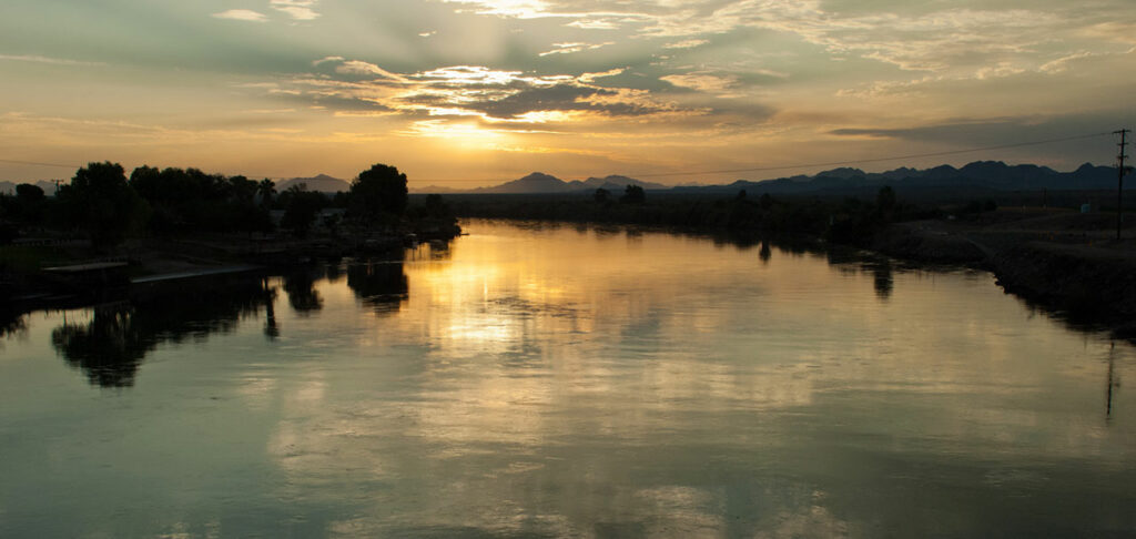 Sky reflecting in Colorado River