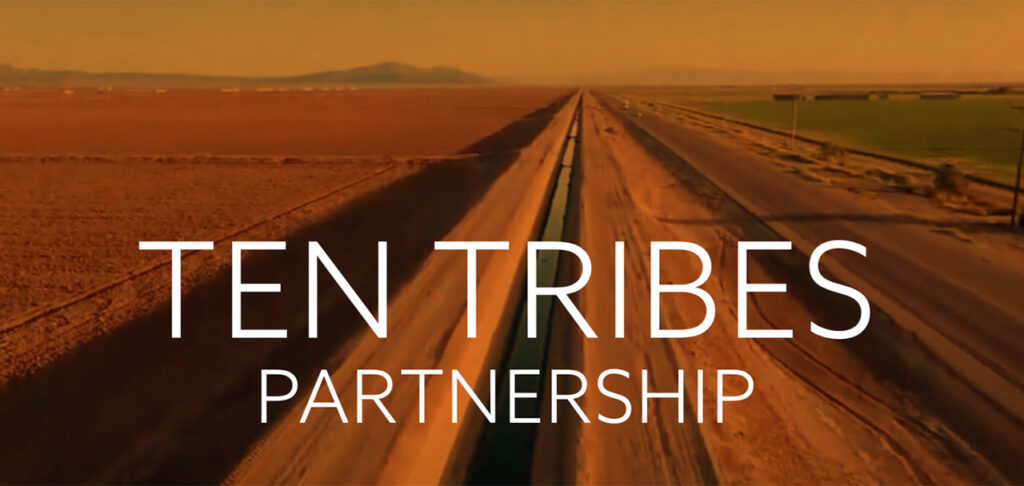 Ten Tribes text over background image